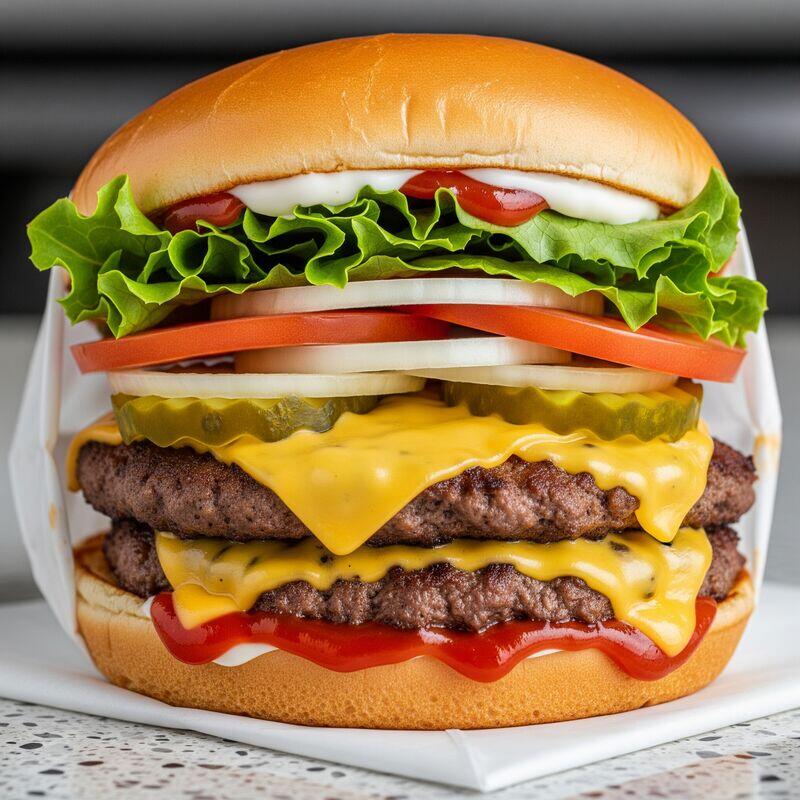 35) Double Cheese Burger